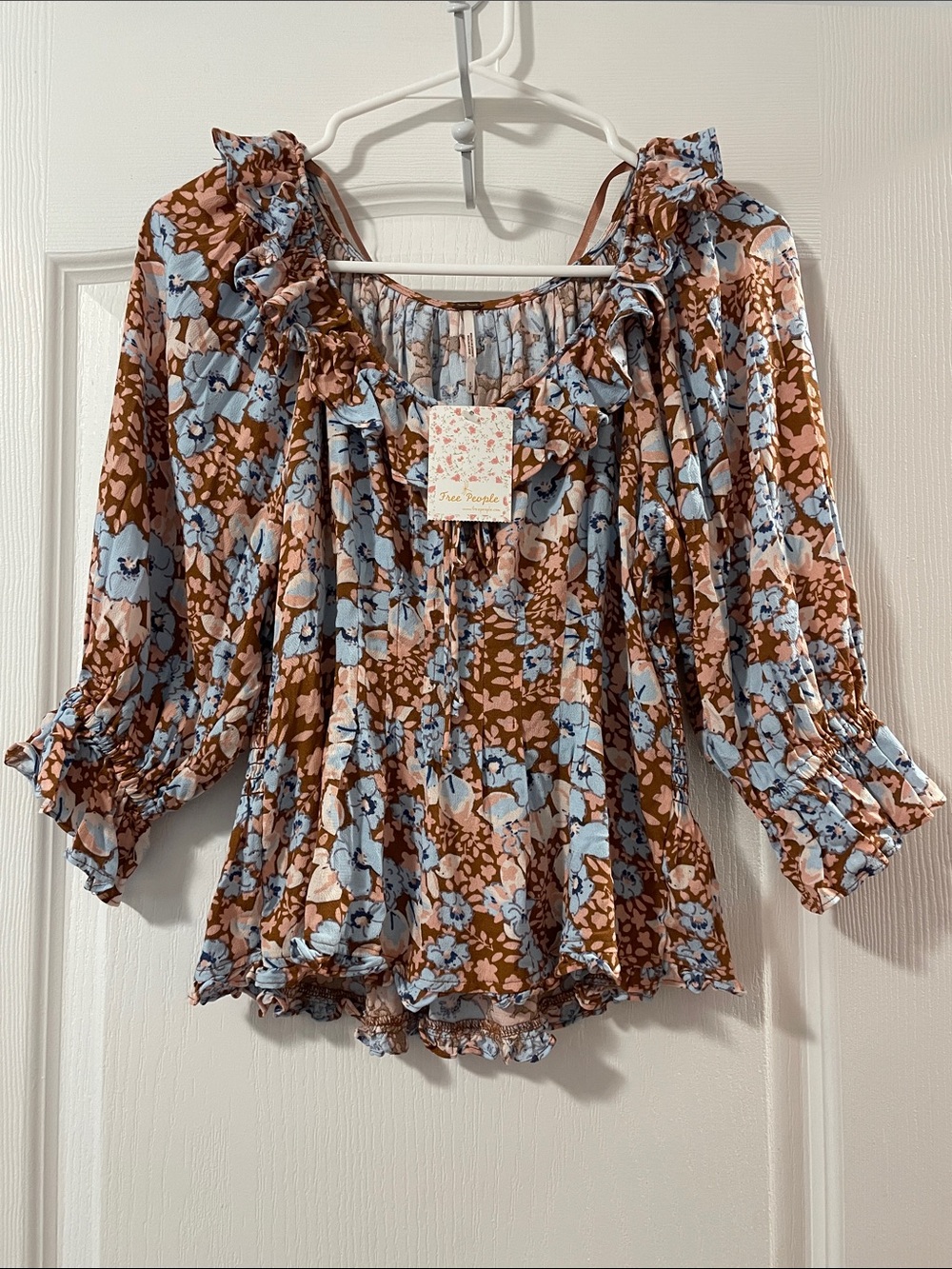 Free People Sweet Memories Floral Blouse